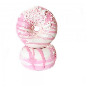 Strawberries & Cream Donut Bath Bomb - BBW® Nutz Member My Body Bakery 